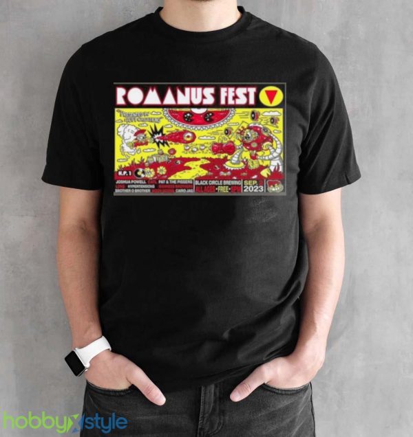 Romanus Fest 5 Black Circle Sept 2, 2023 Poster Shirt Product Photo 2