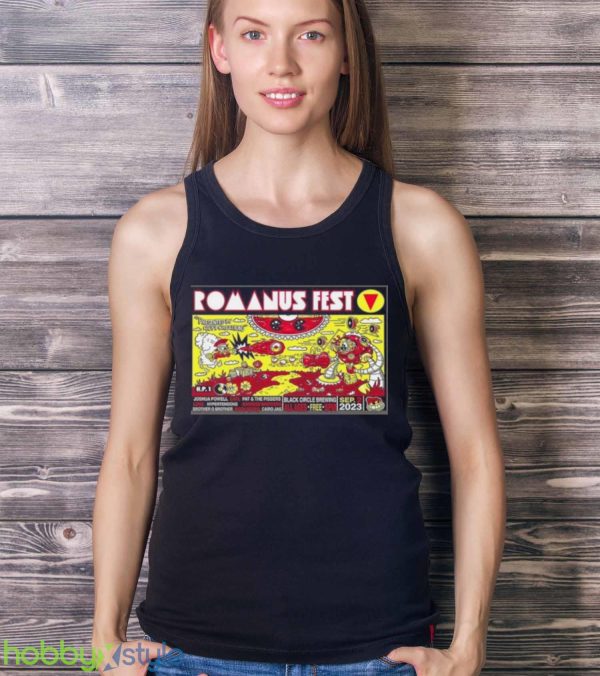 Romanus Fest 5 Black Circle Sept 2, 2023 Poster Shirt Product Photo 3