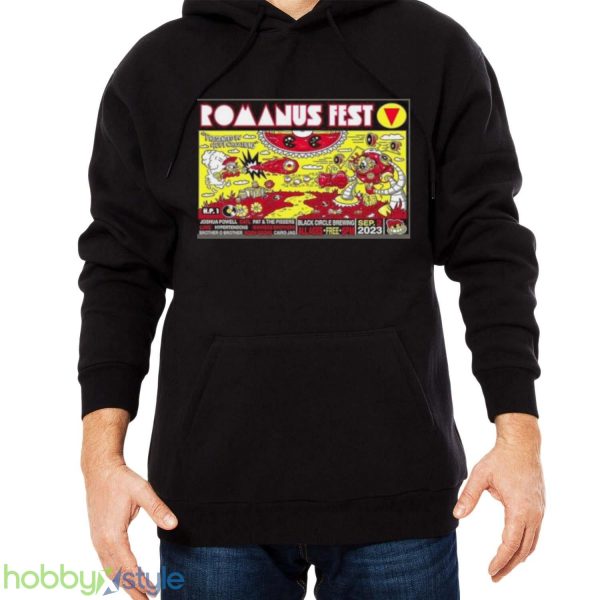 Romanus Fest 5 Black Circle Sept 2, 2023 Poster Shirt Product Photo 4