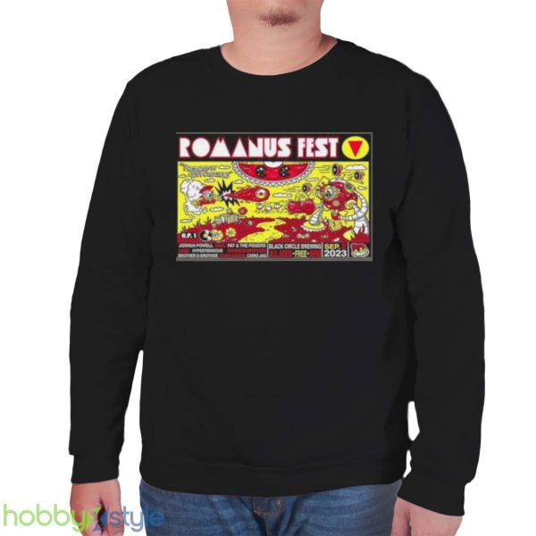 Romanus Fest 5 Black Circle Sept 2, 2023 Poster Shirt Product Photo 6
