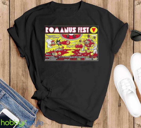 Romanus Fest 5 Black Circle Sept 2, 2023 Poster Shirt Product Photo 1