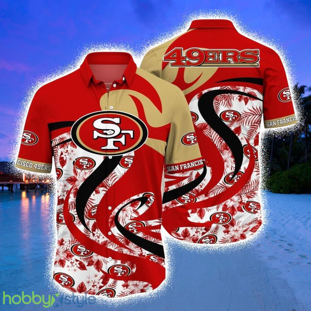 San Francisco 49ers NFL Hawaii Shirt Tropical Pattern Graphic This Summer Gift For Fan NFL Product Photo 1