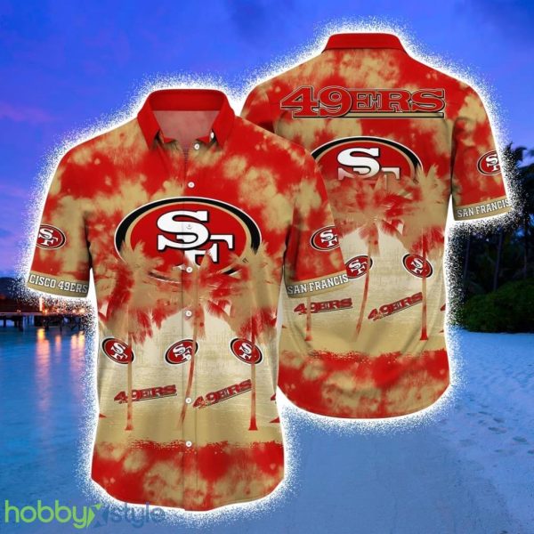 San Francisco 49ers NFL Hawaiian Shirt Tropical Pattern Graphic Short Sleeve Hot Trend Summer Gift For Fans Product Photo 1