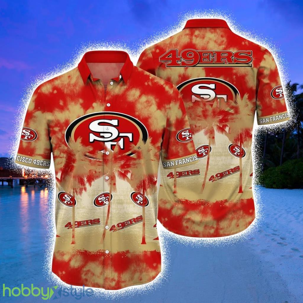 San Francisco 49ers NFL Hawaiian Shirt Tropical Pattern Graphic Short Sleeve Hot Trend Summer Gift For Fans Product Photo 1