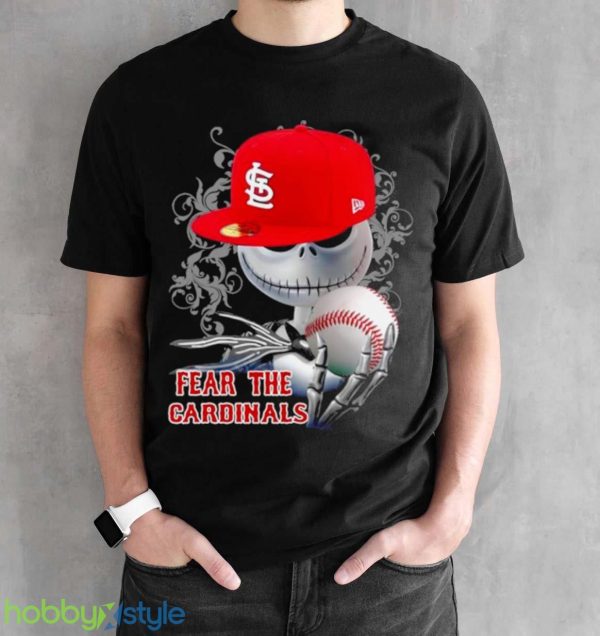 St. Louis Cardinals Jack Skellington Fear The Cardinals Halloween shirt Product Photo 2
