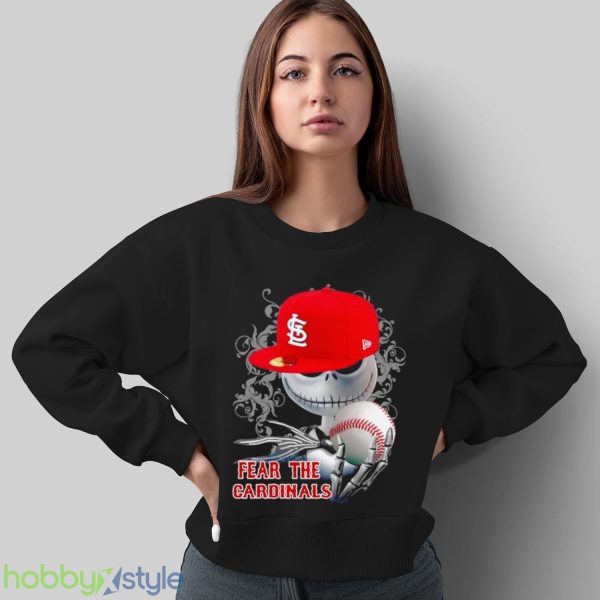 St. Louis Cardinals Jack Skellington Fear The Cardinals Halloween shirt Product Photo 5