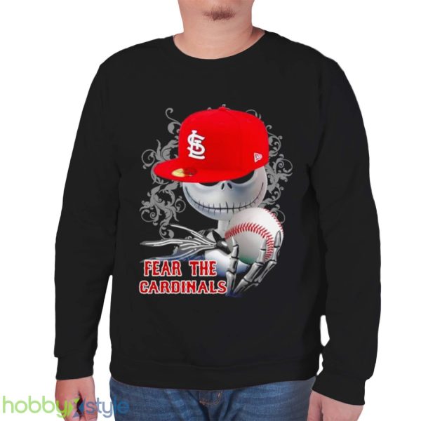 St. Louis Cardinals Jack Skellington Fear The Cardinals Halloween shirt Product Photo 6