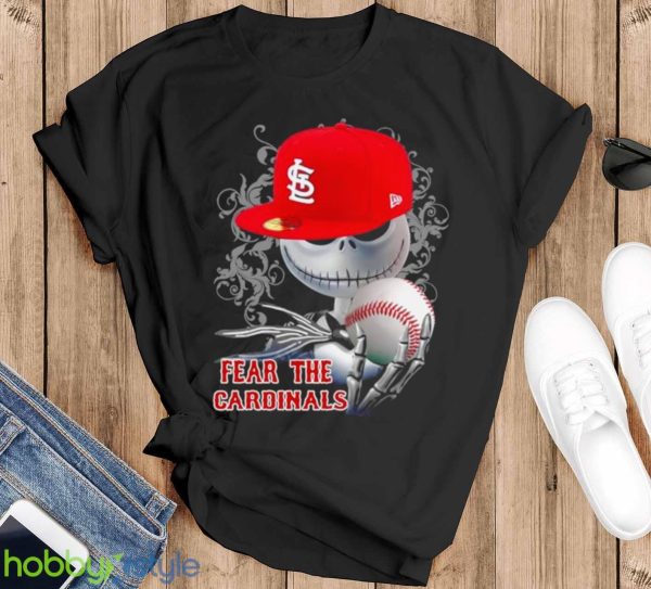 St. Louis Cardinals Jack Skellington Fear The Cardinals Halloween shirt Product Photo 1