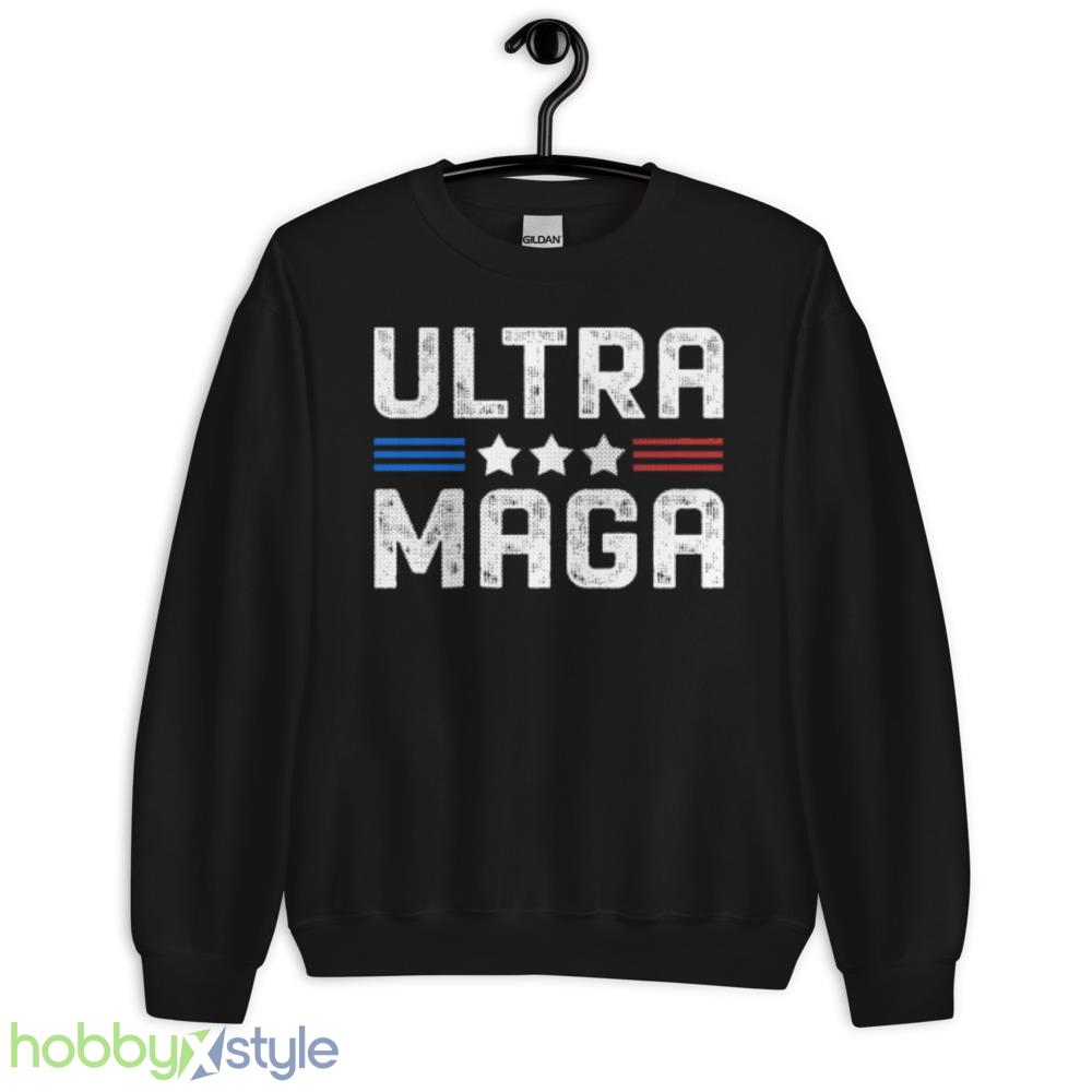 Ultra-MAGA Joe Biden says Funny T Shirt - 18000 Unisex Heavy Blend Crewneck Sweatshirt