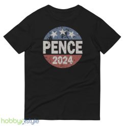 Vintage Mike Pence 2024 Design 2 Black T Shirt - 980 Lightweight Fashion Short Sleeve T-Shirt