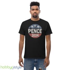 Vintage Mike Pence 2024 Design 2 Black T Shirt - Men’s Classic Tee Gildan 5000