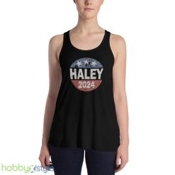 Vintage Nikki Haley 2024 Design 9 Black T Shirt - 8800 Women's Flowy Racerback Tank