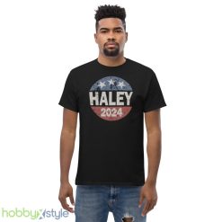 Vintage Nikki Haley 2024 Design 9 Black T Shirt - Men’s Classic Tee Gildan 5000