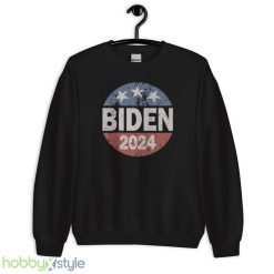 Vintage President Joe Biden 2024 Black T Shirt - 18000 Unisex Heavy Blend Crewneck Sweatshirt