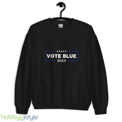 Vote Blue 2024 Funny T Shirt - 18000 Unisex Heavy Blend Crewneck Sweatshirt