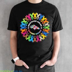 Whatever Color Cancer Sucks NFL Denver Broncos Shirt Product Photo 2