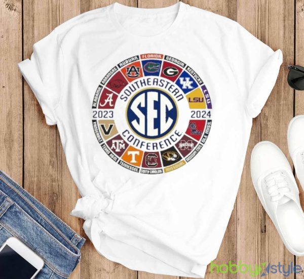 2023 SEC Football All Team Logo Shirt - T-SHIRT FLAT