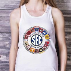 2023 SEC Football All Team Logo Shirt - White Ladies Tank Top