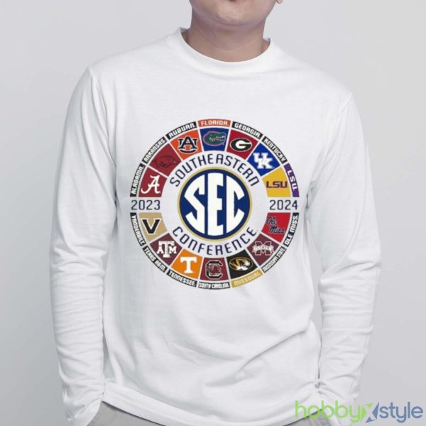 2023 SEC Football All Team Logo Shirt - White Sweatshirt