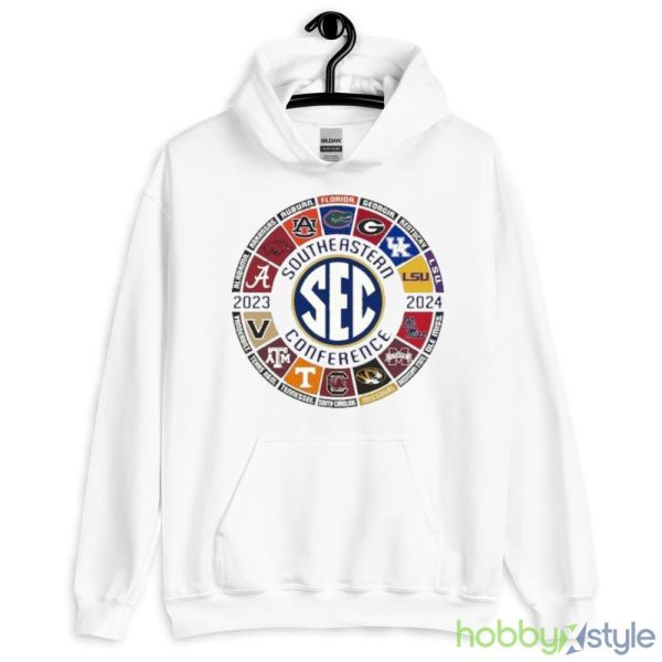 2023 SEC Football All Team Logo Shirt - 18500 Unisex Heavy Blend Hooded Sweatshirt-1