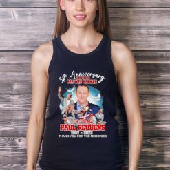 38th anniversary 1985 2023 Pee wee Herman Paul Reubens 1952 2023 thank you for the memories signature shirt - Ladies Tank Top