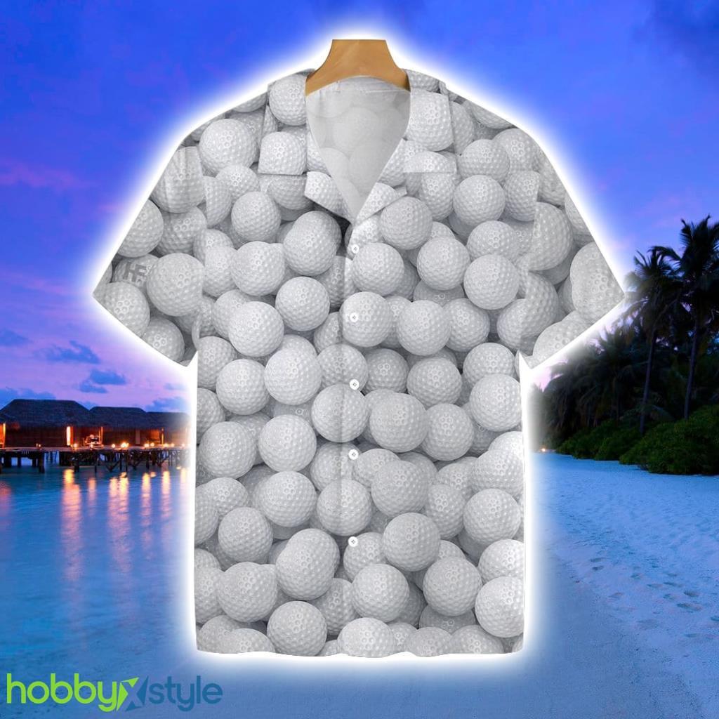 3d Render Golf Balls Hawaiian Shirt Gift For Men And Women Product Photo 1