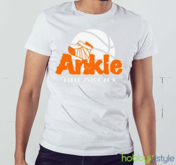 Amateur Athletic Union Basketball Ankle Breaker Shirt - White Men T-Shirt