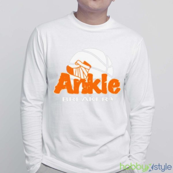 Amateur Athletic Union Basketball Ankle Breaker Shirt - White Sweatshirt