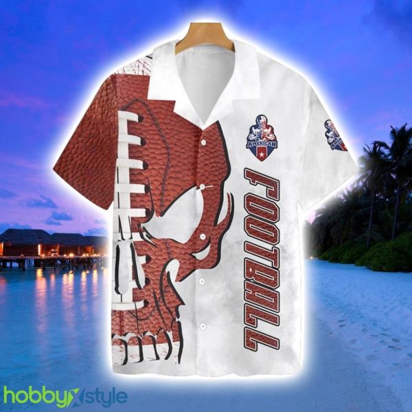 American Football And Skull Akm24 3003 Hawaiian Shirt Gift For Men And Women Product Photo 1