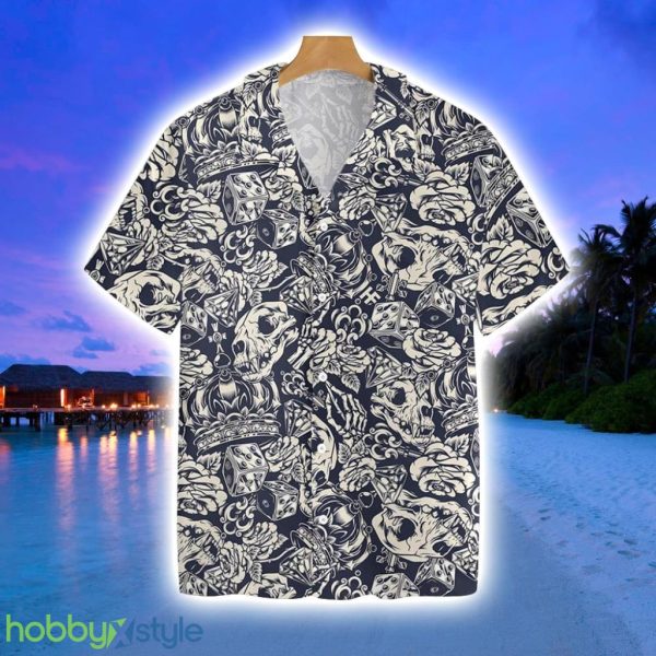 Apes Skull Seamless Pattern Hawaiian Shirt Gift For Men And Women Product Photo 1