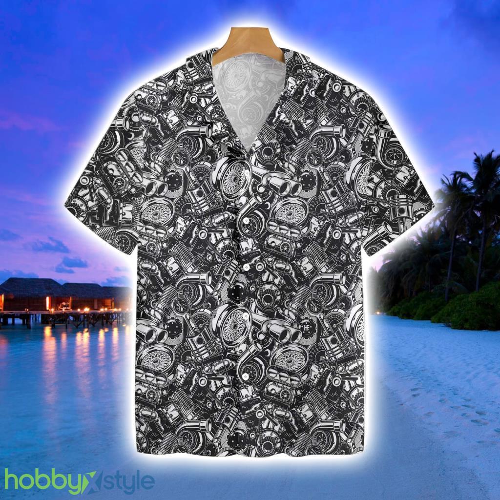 Auto Mechanic Seamless Pattern Akm12 0502 Hawaiian Shirt Gift For Men And Women Product Photo 1