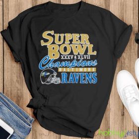 Baltimore Ravens 2 Time Super Bowl Champions Shirt Product Photo 5