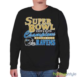 Baltimore Ravens 2 Time Super Bowl Champions Shirt Product Photo 7