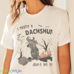 Black Dachshund Dog Im Really A Dachshund Dont Let This Human Costume Fool You Halloween Shirt Product Photo 4