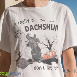 Black Dachshund Dog Im Really A Dachshund Dont Let This Human Costume Fool You Halloween Shirt Product Photo 7