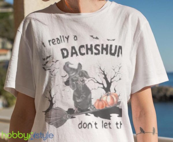Black Dachshund Dog Im Really A Dachshund Dont Let This Human Costume Fool You Halloween Shirt Product Photo 7