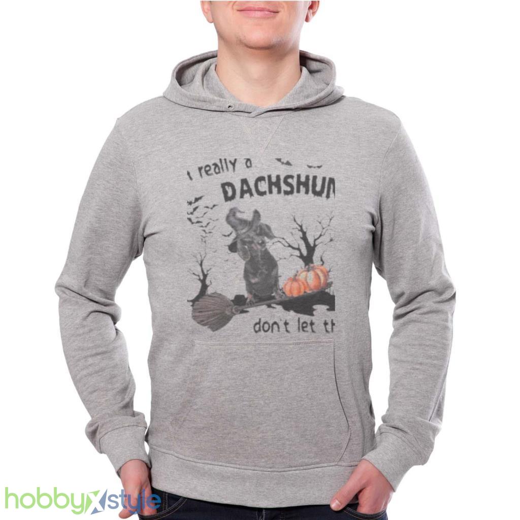 Black Dachshund Dog Im Really A Dachshund Dont Let This Human Costume Fool You Halloween Shirt Product Photo 1