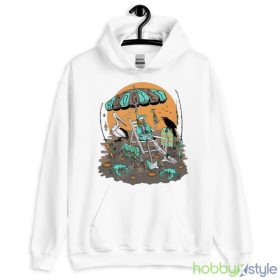 Boogie T Skeleton Beachy Boogs Shirt - White Men T-Shirt