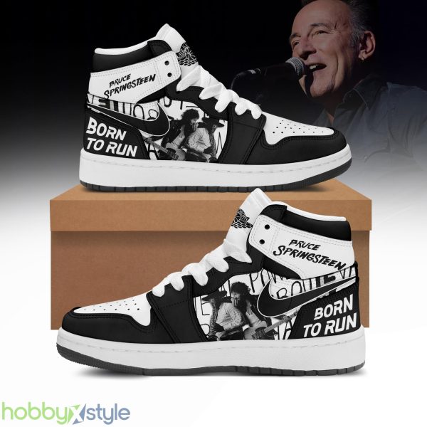 Bruce Springsteen Nike 1 Air Jordan High Top Shoes - Bruce Springsteen Nike AirJordan1