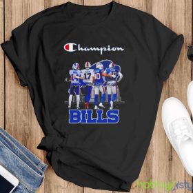 Champions Stefon Diggs Josh Allen Dane Jackson And Von Miller Buffalo Bills Signatures Shirt Product Photo 4