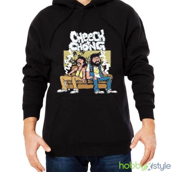Cheech & Chong Limited Edition Gift For Fans T shirt - Men Black Hoodie