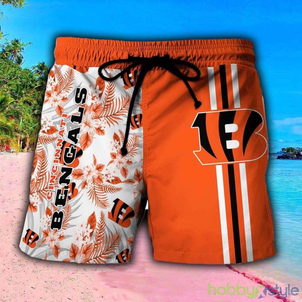 Cincinnati Bengals NFL Style 6 Summer 3D Hawaiian Shirt And Shorts For Men And Women Gift Fans - Cincinnati Bengals NFL Hawaiian Shirt Tropical Pattern Summer Shirt Style New Trends Gift For Best Fans_4