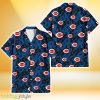 Cincinnati Reds Black Dark Blue Hibiscus Black Background 3D Hawaiian Shirt Gift For Fans Product Photo 2