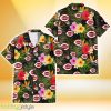 Cincinnati Reds Colorful Hibiscus Green Leaf Back Background 3D Hawaiian Shirt Gift For Fans Product Photo 1