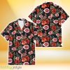 Cincinnati Reds Red Hibiscus Green Leaf Dark Background 3D Hawaiian Shirt Gift For Fans Product Photo 1