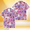 Cincinnati Reds White Purple Hibiscus Pink Hummingbird Pink Background 3D Hawaiian Shirt Gift For Fans Product Photo 1