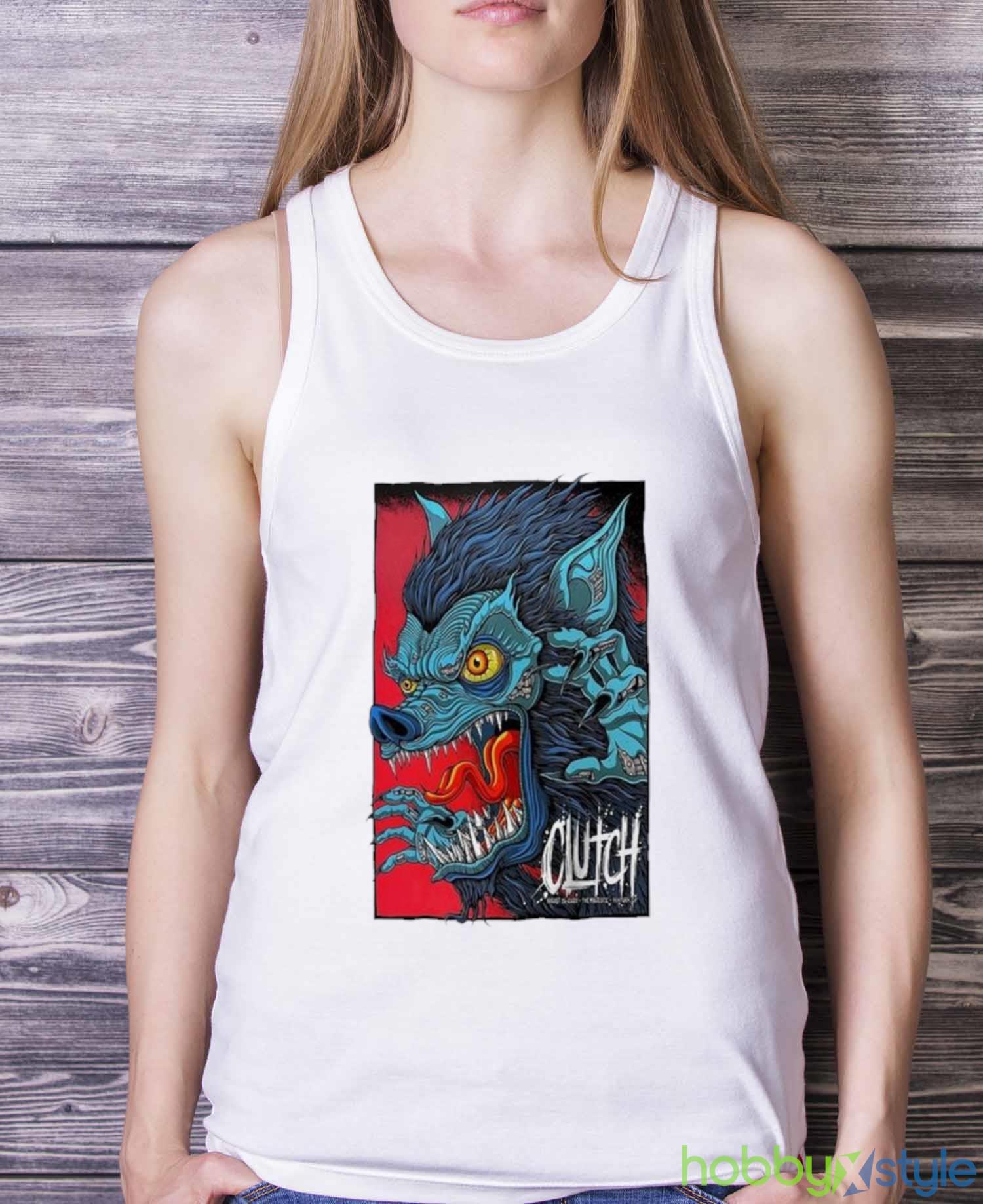 Clutch The Majestic Ventura Theater Ventura CA Aug 15 2023 T Shirt - White Ladies Tank Top