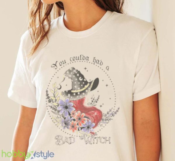Comfort Colors Retro Halloween Bad Witch Shirt Product Photo 4