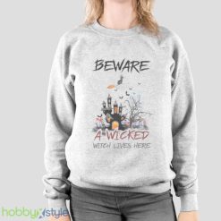Comfort Colors Retro Halloween Beware A Wicked Shirt Product Photo 2