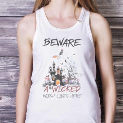 Comfort Colors Retro Halloween Beware A Wicked Shirt Product Photo 5